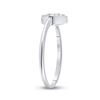 Image 4 : Diamond Heart Ring .03 Cttw Sterling Silver