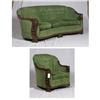 Image 1 : BAROQUE STYLE CARVED WALNUT SOFA AND EASY CHAIR