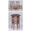 Image 1 : VINTAGE TWO SMALL SPINDLE OAK CHAIRS AND TABLE