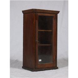 CIRCA 1900 OAK SPICE CABINET WITH KEY