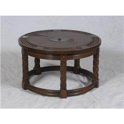 EARLY 20TH CENTURY OAK SMOKER'S TABLE