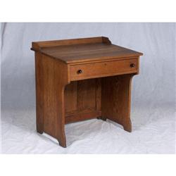CIRCA 1930-40 OAK SCHOOL DESK