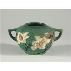ROSEVILLE WATER LILY 446 HANDLED VASE 4''