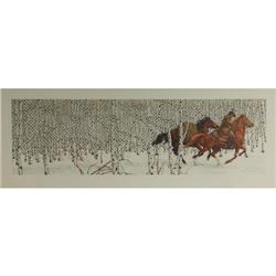 LITHOGRAPH BEV DOOLITTLE SACRED GROUND L.E.