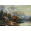 Image 1 : LITHOGRAPH THOMAS KINCADE THE END OF A PERFECT DAY