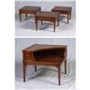 Image 1 : FOUR LEATHER TOP TABLES