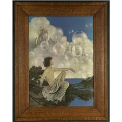 VINTAGE LITHOGRAPH MAXFIELD PARRISH AIR CASTLES