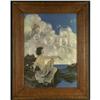 Image 1 : VINTAGE LITHOGRAPH MAXFIELD PARRISH AIR CASTLES