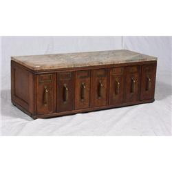 CIRCA 1910 ARTS AND CRAFTS OAK FILING CABINET
