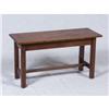 Image 1 : CIRCA 1910 ARTS AND CRAFTS TIGER OAK BENCH