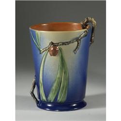 ROSEVILLE BLUE PINECONE VASE SHAPE 706 SIZE 8''
