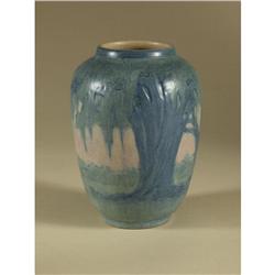 NEWCOMB COLLEGE ART POTTERY VASE MOSS AND OAKS