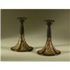 Image 1 : ROSEVILLE BROWN ''PANEL'' CANDLESTICKS