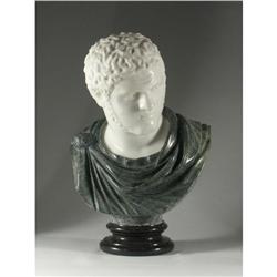 ITALIAN MARBLE STATUE BUST EMPORER CARACALLA