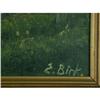 Image 3 : OIL PAINTING E. BIRK EUROPEAN LANDSCAPE VINTAGE