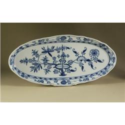 MEISSEN BLUE ONION FISH PLATTER