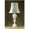 Image 1 : WHITE MARBLE TABLE LAMP FRUIT AND URN