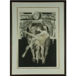 MEZZOTINT GATJA HELGART ROTHE ARABESQUE BALLET