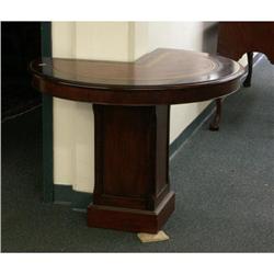 GEORGIAN STYLE ROSEWOOD CIRCULAR DESK.