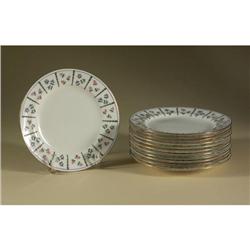 TWELVE MINTON PORCELAIN DESSERT PLATES