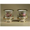 Image 1 : HAND PAINTED CONTINENTAL PORCELAIN URNS