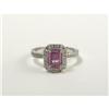 Image 1 : PINK SAPPHIRE AND DIAMOND LADY'S RING