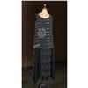 Image 1 : VINTAGE BLACK BEADED FLAPPER DRESS