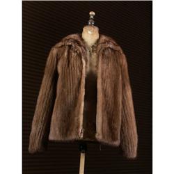 MINK BOMBER JACKET WOMEN'S SIZE 4/6