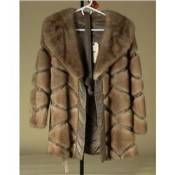 1970'S MINK AND LEATHER JACKET