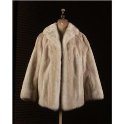 TOURMALINE NATURAL BEIGE MINK FUR COAT