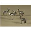 Image 1 : SILVER PLATE MINIATURE DEER FIGURINES