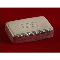 BIRMINGHAM WILLIAM IV STERLING SILVER SNUFFBOX