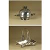 Image 1 : VICTORIAN SILVERPLATE BREAD SERVER & BUTTER DISH