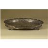 Image 1 : STERLING SILVER FOOTED TRAY UNIDENTIFIED HALLMARK