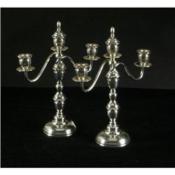 STERLING ESQUIRE STYLE CANDLEABRUM IN BOX