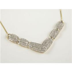 DIAMOND AND 14K GOLD NECKLACE