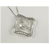 Image 1 : DIAMOND & 14K SWIRL PENDANT WITH CHAIN