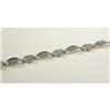 Image 2 : HEART BRACELET WITH DIAMONDS IN 14K WHITE GOLD