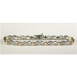 DIAMONDS IN 14K GOLD BRACELET