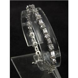 PLATINUM AND DIAMOND BRACELET