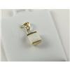 Image 1 : OPAL AND DIAMOND PENDANT IN 10K