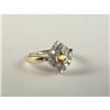 Image 1 : YELLOW SAPPHIRE & DIAMOND LADY'S RING 14K