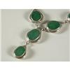 Image 2 : EMERALD AND STERLING SILVER NECKLACE