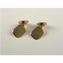 18K YELLOW GOLD CUFFLINKS 0.52 OZ