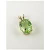 Image 1 : LADY'S 14K GOLD PENDANT WITH PERIDOT