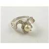 Image 1 : PEARL AND STERLING LADY'S RING