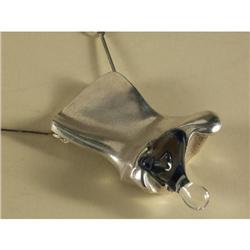 BJORN WECKSTROM STERLING & LUCITE NECKLACE