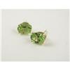 Image 1 : EARRINGS: Lady's 14k earrings set with peridots. Peridots measure approximately 3ct each. No apprais