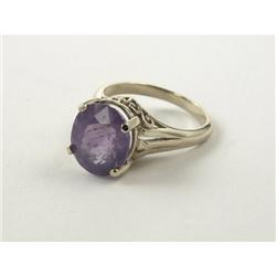 lADY'S 14K PURPLE MAZAMBIQUE TOURMALINE RING