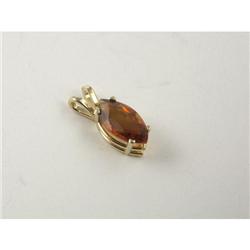 LADY'S 14K GOLD PENDANT WITH CITRINE